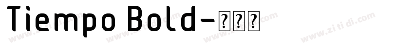 Tiempo Bold字体转换